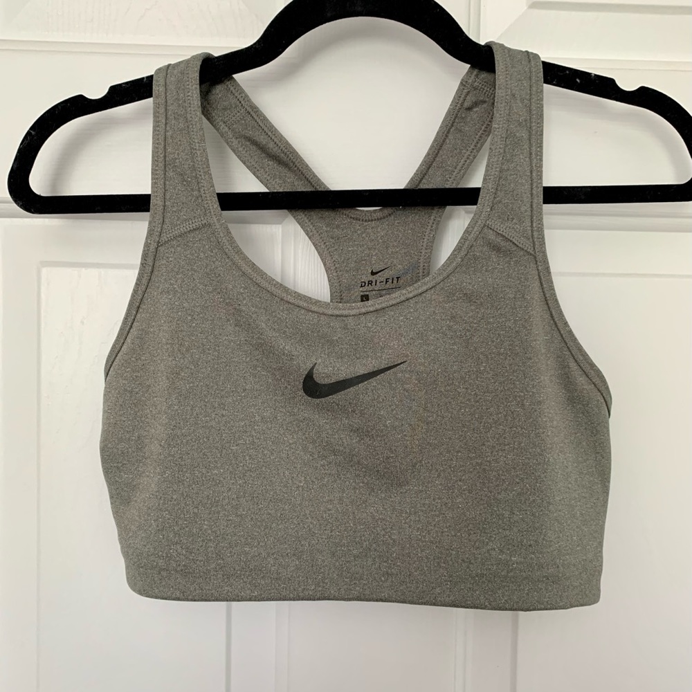 Nike Dri-fit Grey Sports Bra - Large